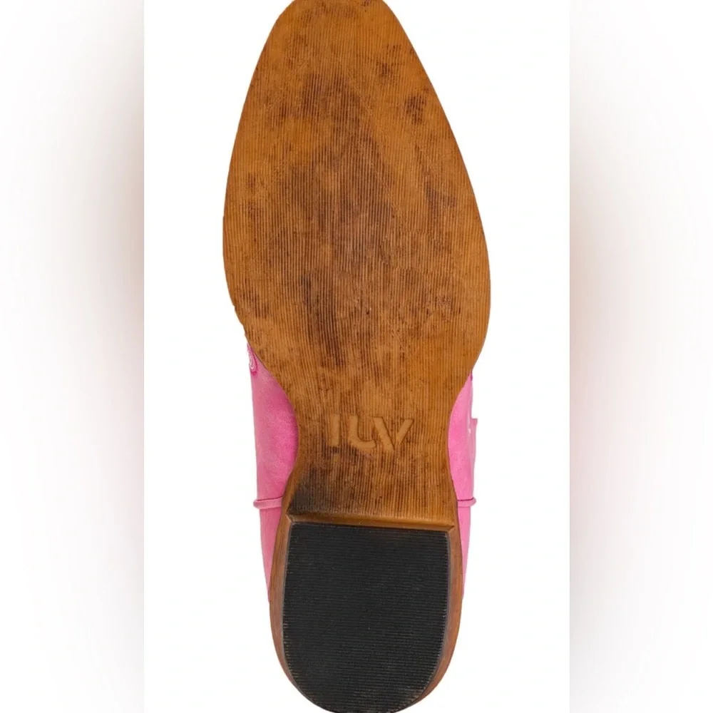 Pink Embroidered Vintage Inspiref knee High Western Boots